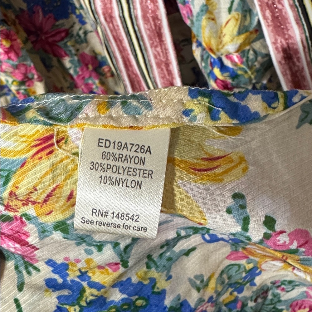 Aratta Silent Journey I Will Meet You at Maxi Duster Floral Sz S - Picture 12 of 12